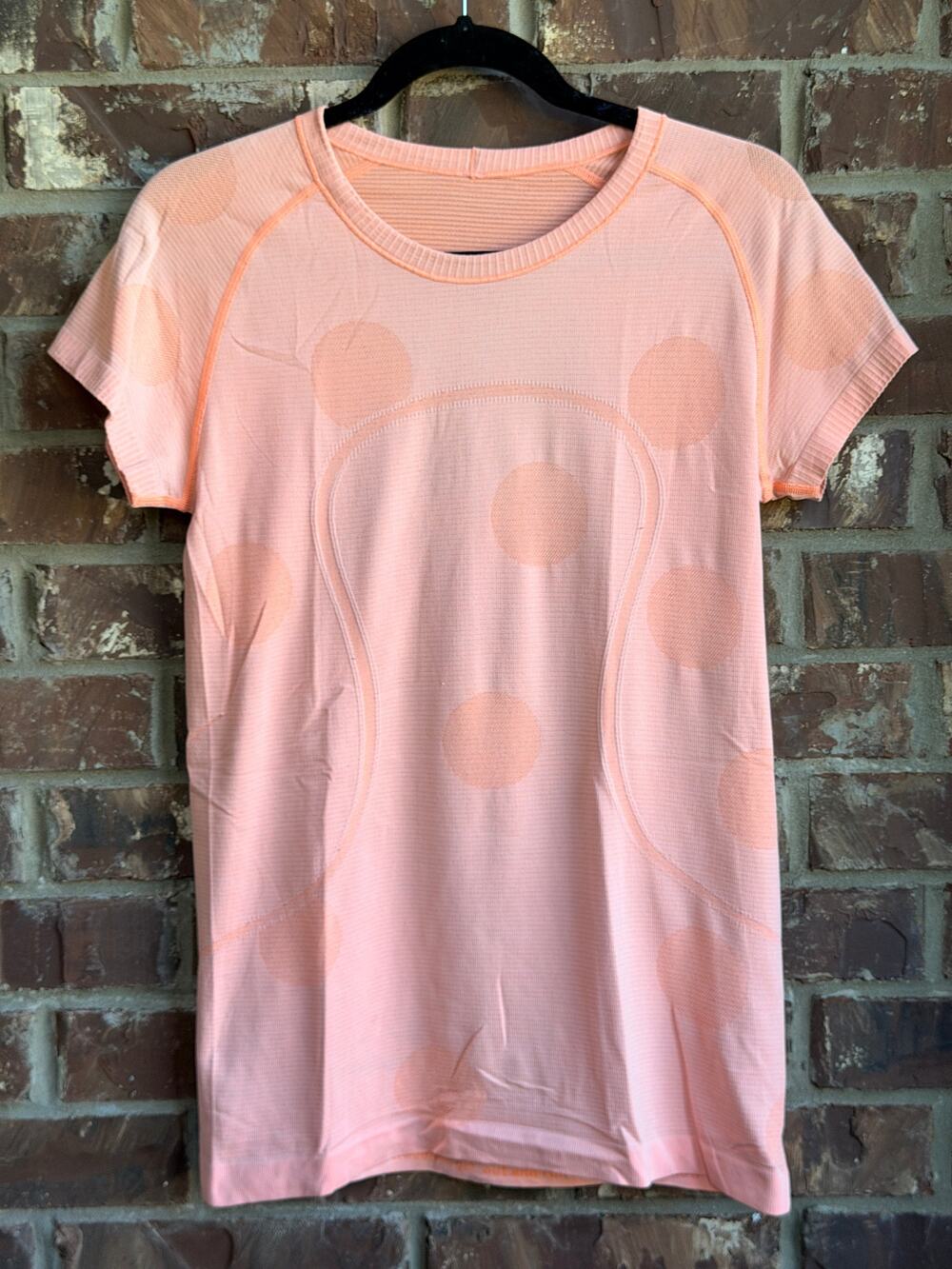 Lululemon Women's Swiftly Tech Short Sleeve Shirt Pink Orange Size 10